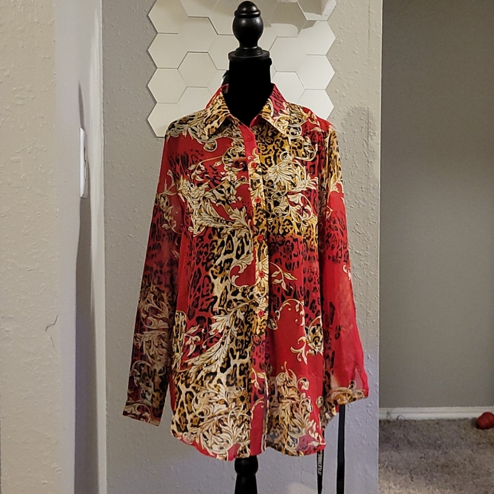 Red blouse